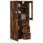 vidaXL Highboard Räuchereiche 69,5x34x180 cm Holzwerkstoff vidaXL Highboard Räuchereiche 69,5x34x180 cm Holzwerkstoff