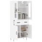 vidaXL Highboard Weiß 69,5x34x180 cm Holzwerkstoff vidaXL Highboard Weiß 69,5x34x180 cm Holzwerkstoff