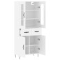 vidaXL Highboard Weiß 69,5x34x180 cm Holzwerkstoff vidaXL Highboard Weiß 69,5x34x180 cm Holzwerkstoff