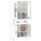 vidaXL Highboard Hochglanz-Weiß 69,5x34x180 cm Holzwerkstoff vidaXL Highboard Hochglanz-Weiß 69,5x34x180 cm Holzwerkstoff
