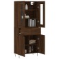 vidaXL Highboard Braun Eichen-Optik 69,5x34x180 cm Holzwerkstoff vidaXL Highboard Braun Eichen-Optik 69,5x34x180 cm Holzwerkstoff