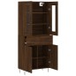 vidaXL Highboard Braun Eichen-Optik 69,5x34x180 cm Holzwerkstoff vidaXL Highboard Braun Eichen-Optik 69,5x34x180 cm Holzwerkstoff