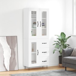 vidaXL Highboard Weiß 69,5x34x180 cm Holzwerkstoff