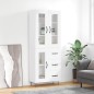 vidaXL Highboard Weiß 69,5x34x180 cm Holzwerkstoff vidaXL Highboard Weiß 69,5x34x180 cm Holzwerkstoff