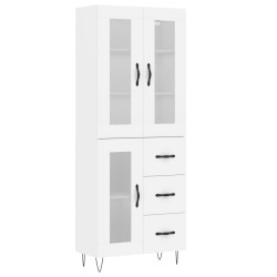 vidaXL Highboard Weiß 69,5x34x180 cm Holzwerkstoff