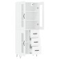 vidaXL Highboard Weiß 69,5x34x180 cm Holzwerkstoff vidaXL Highboard Weiß 69,5x34x180 cm Holzwerkstoff