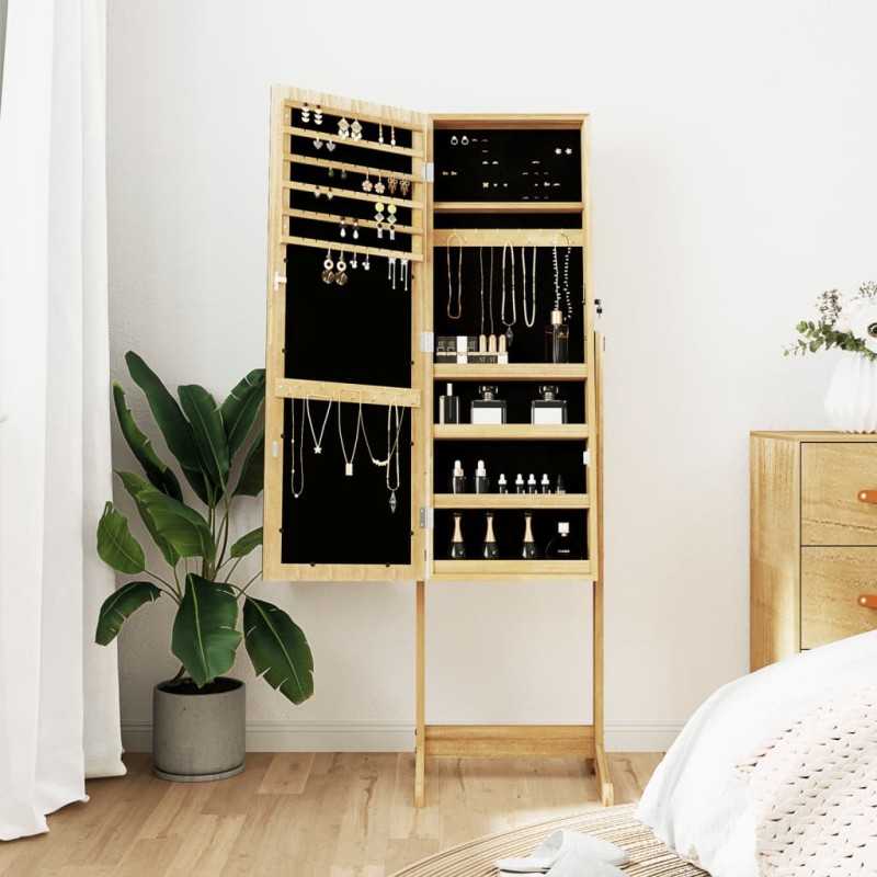 Spiegel-Schmuckschrank Freistehend 42x38x152 cm Spiegel-Schmuckschrank Freistehend 42x38x152 cm