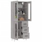 vidaXL Highboard Grau Sonoma 69,5x34x180 cm Holzwerkstoff vidaXL Highboard Grau Sonoma 69,5x34x180 cm Holzwerkstoff