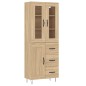 vidaXL Highboard Sonoma-Eiche 69,5x34x180 cm Holzwerkstoff vidaXL Highboard Sonoma-Eiche 69,5x34x180 cm Holzwerkstoff