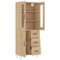 vidaXL Highboard Sonoma-Eiche 69,5x34x180 cm Holzwerkstoff vidaXL Highboard Sonoma-Eiche 69,5x34x180 cm Holzwerkstoff