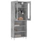 vidaXL Highboard Betongrau 69,5x34x180 cm Holzwerkstoff vidaXL Highboard Betongrau 69,5x34x180 cm Holzwerkstoff