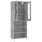 vidaXL Highboard Betongrau 69,5x34x180 cm Holzwerkstoff vidaXL Highboard Betongrau 69,5x34x180 cm Holzwerkstoff