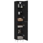 vidaXL Highboard Schwarz 34,5x34x180 cm Holzwerkstoff vidaXL Highboard Schwarz 34,5x34x180 cm Holzwerkstoff