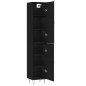 vidaXL Highboard Schwarz 34,5x34x180 cm Holzwerkstoff vidaXL Highboard Schwarz 34,5x34x180 cm Holzwerkstoff