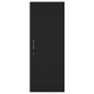 vidaXL Highboard Schwarz 34,5x34x180 cm Holzwerkstoff vidaXL Highboard Schwarz 34,5x34x180 cm Holzwerkstoff