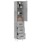 vidaXL Highboard Betongrau 34,5x34x180 cm Holzwerkstoff vidaXL Highboard Betongrau 34,5x34x180 cm Holzwerkstoff