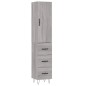 vidaXL Highboard Grau Sonoma 34,5x34x180 cm Holzwerkstoff vidaXL Highboard Grau Sonoma 34,5x34x180 cm Holzwerkstoff