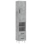 vidaXL Highboard Betongrau 34,5x34x180 cm Holzwerkstoff vidaXL Highboard Betongrau 34,5x34x180 cm Holzwerkstoff