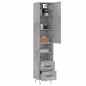 vidaXL Highboard Betongrau 34,5x34x180 cm Holzwerkstoff vidaXL Highboard Betongrau 34,5x34x180 cm Holzwerkstoff