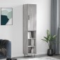 vidaXL Highboard Grau Sonoma 34,5x34x180 cm Holzwerkstoff vidaXL Highboard Grau Sonoma 34,5x34x180 cm Holzwerkstoff