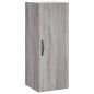 vidaXL Highboard Grau Sonoma 34,5x34x180 cm Holzwerkstoff vidaXL Highboard Grau Sonoma 34,5x34x180 cm Holzwerkstoff