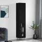 vidaXL Highboard Schwarz 34,5x34x180 cm Holzwerkstoff vidaXL Highboard Schwarz 34,5x34x180 cm Holzwerkstoff