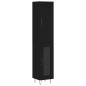 vidaXL Highboard Schwarz 34,5x34x180 cm Holzwerkstoff vidaXL Highboard Schwarz 34,5x34x180 cm Holzwerkstoff