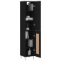 vidaXL Highboard Schwarz 34,5x34x180 cm Holzwerkstoff vidaXL Highboard Schwarz 34,5x34x180 cm Holzwerkstoff