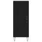 vidaXL Highboard Schwarz 34,5x34x180 cm Holzwerkstoff vidaXL Highboard Schwarz 34,5x34x180 cm Holzwerkstoff