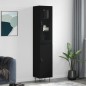 vidaXL Highboard Schwarz 34,5x34x180 cm Holzwerkstoff vidaXL Highboard Schwarz 34,5x34x180 cm Holzwerkstoff