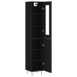 vidaXL Highboard Schwarz 34,5x34x180 cm Holzwerkstoff vidaXL Highboard Schwarz 34,5x34x180 cm Holzwerkstoff