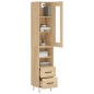 vidaXL Highboard Sonoma-Eiche 34,5x34x180 cm Holzwerkstoff vidaXL Highboard Sonoma-Eiche 34,5x34x180 cm Holzwerkstoff