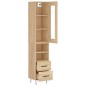 vidaXL Highboard Sonoma-Eiche 34,5x34x180 cm Holzwerkstoff vidaXL Highboard Sonoma-Eiche 34,5x34x180 cm Holzwerkstoff