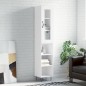 vidaXL Highboard Weiß 34,5x34x180 cm Holzwerkstoff vidaXL Highboard Weiß 34,5x34x180 cm Holzwerkstoff