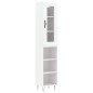 vidaXL Highboard Weiß 34,5x34x180 cm Holzwerkstoff vidaXL Highboard Weiß 34,5x34x180 cm Holzwerkstoff