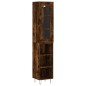 vidaXL Highboard Räuchereiche 34,5x34x180 cm Holzwerkstoff vidaXL Highboard Räuchereiche 34,5x34x180 cm Holzwerkstoff