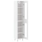 vidaXL Highboard Weiß 34,5x34x180 cm Holzwerkstoff vidaXL Highboard Weiß 34,5x34x180 cm Holzwerkstoff