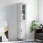 vidaXL Highboard Betongrau 34,5x34x180 cm Holzwerkstoff vidaXL Highboard Betongrau 34,5x34x180 cm Holzwerkstoff