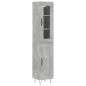 vidaXL Highboard Betongrau 34,5x34x180 cm Holzwerkstoff vidaXL Highboard Betongrau 34,5x34x180 cm Holzwerkstoff