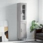 vidaXL Highboard Grau Sonoma 34,5x34x180 cm Holzwerkstoff vidaXL Highboard Grau Sonoma 34,5x34x180 cm Holzwerkstoff