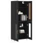 vidaXL Highboard Schwarz 69,5x34x180 cm Holzwerkstoff vidaXL Highboard Schwarz 69,5x34x180 cm Holzwerkstoff