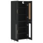 vidaXL Highboard Schwarz 69,5x34x180 cm Holzwerkstoff vidaXL Highboard Schwarz 69,5x34x180 cm Holzwerkstoff