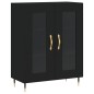 vidaXL Highboard Schwarz 69,5x34x180 cm Holzwerkstoff vidaXL Highboard Schwarz 69,5x34x180 cm Holzwerkstoff