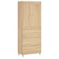 vidaXL Highboard Sonoma-Eiche 69,5x34x180 cm Holzwerkstoff vidaXL Highboard Sonoma-Eiche 69,5x34x180 cm Holzwerkstoff