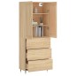vidaXL Highboard Sonoma-Eiche 69,5x34x180 cm Holzwerkstoff vidaXL Highboard Sonoma-Eiche 69,5x34x180 cm Holzwerkstoff