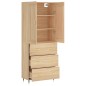 vidaXL Highboard Sonoma-Eiche 69,5x34x180 cm Holzwerkstoff vidaXL Highboard Sonoma-Eiche 69,5x34x180 cm Holzwerkstoff