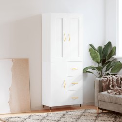 vidaXL Highboard Weiß 69,5x34x180 cm Holzwerkstoff