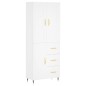 vidaXL Highboard Weiß 69,5x34x180 cm Holzwerkstoff vidaXL Highboard Weiß 69,5x34x180 cm Holzwerkstoff