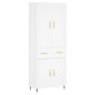 vidaXL Highboard Weiß 69,5x34x180 cm Holzwerkstoff vidaXL Highboard Weiß 69,5x34x180 cm Holzwerkstoff