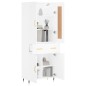 vidaXL Highboard Weiß 69,5x34x180 cm Holzwerkstoff vidaXL Highboard Weiß 69,5x34x180 cm Holzwerkstoff